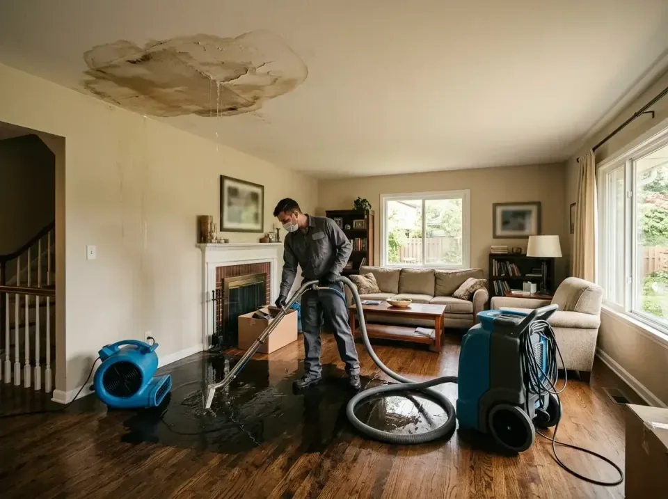 attic-pipe-burst-ceiling-drip-008 — frequently asked questions, Water Damage Restoration & Carpet Care in Clayton, NJ